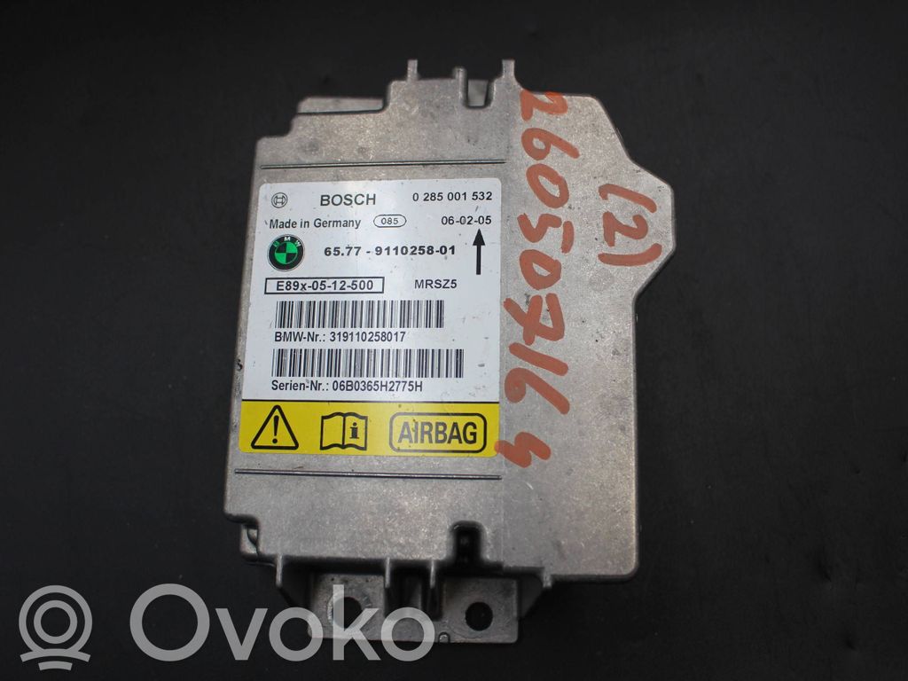 Airbag control unit/module   9110258,0285001532,319110258017