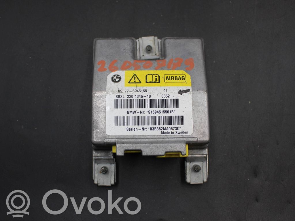 Airbag control unit/module   6945155,220434610,S1694515501B