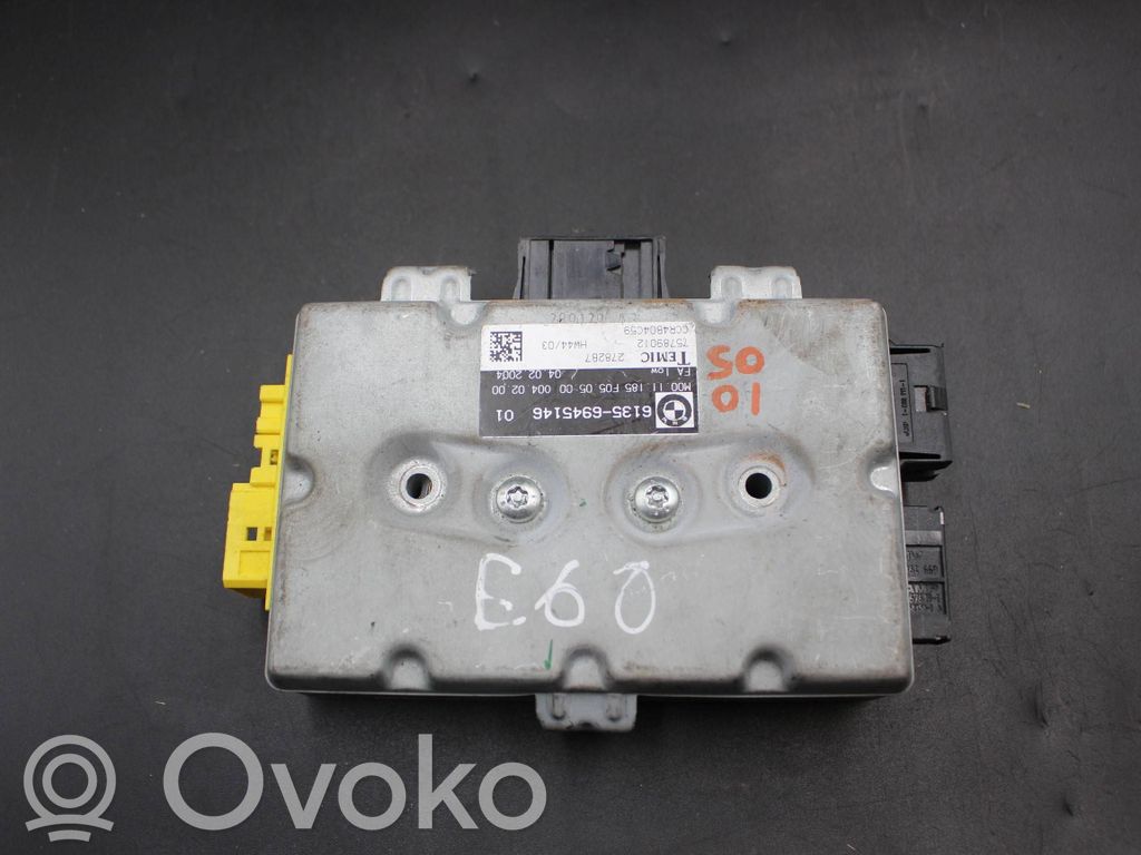 BMW 5 E60 E61 Durvju vadības bloks 