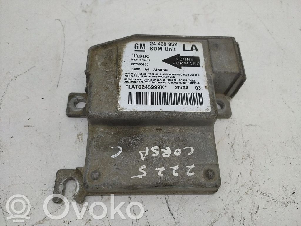 Airbag control unit/module   439,952