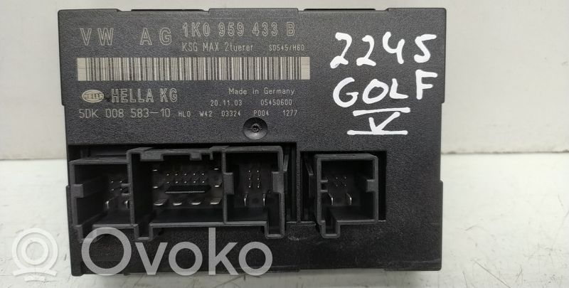 Módulo de confort/conveniencia   1K0959433B,5DK00858310