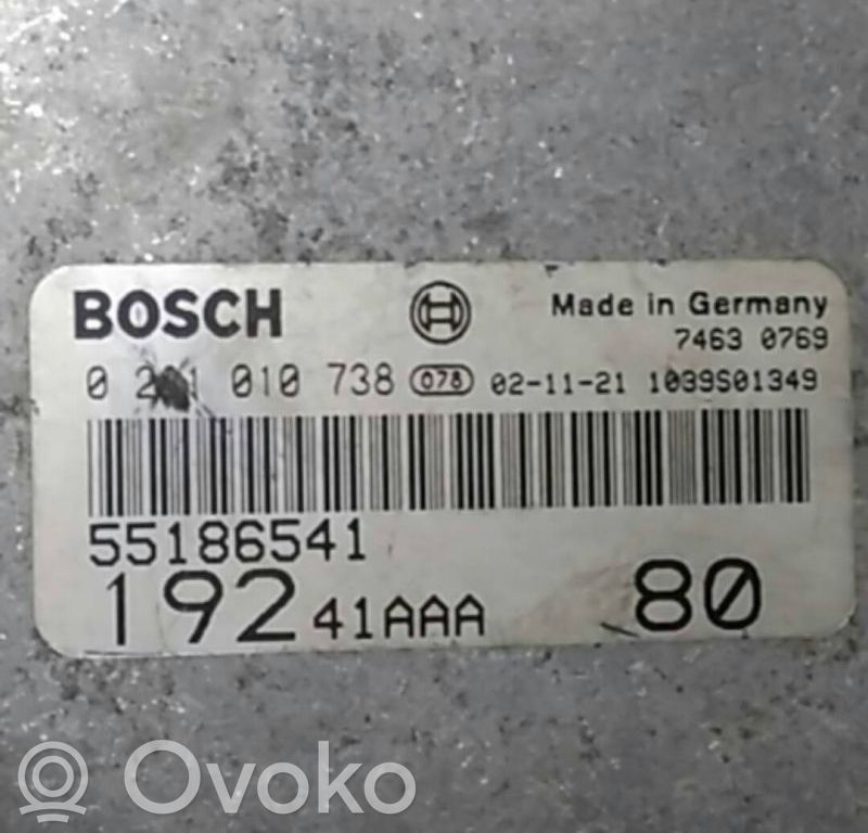 Engine control unit/module   BOSCH,0280010738,55186541