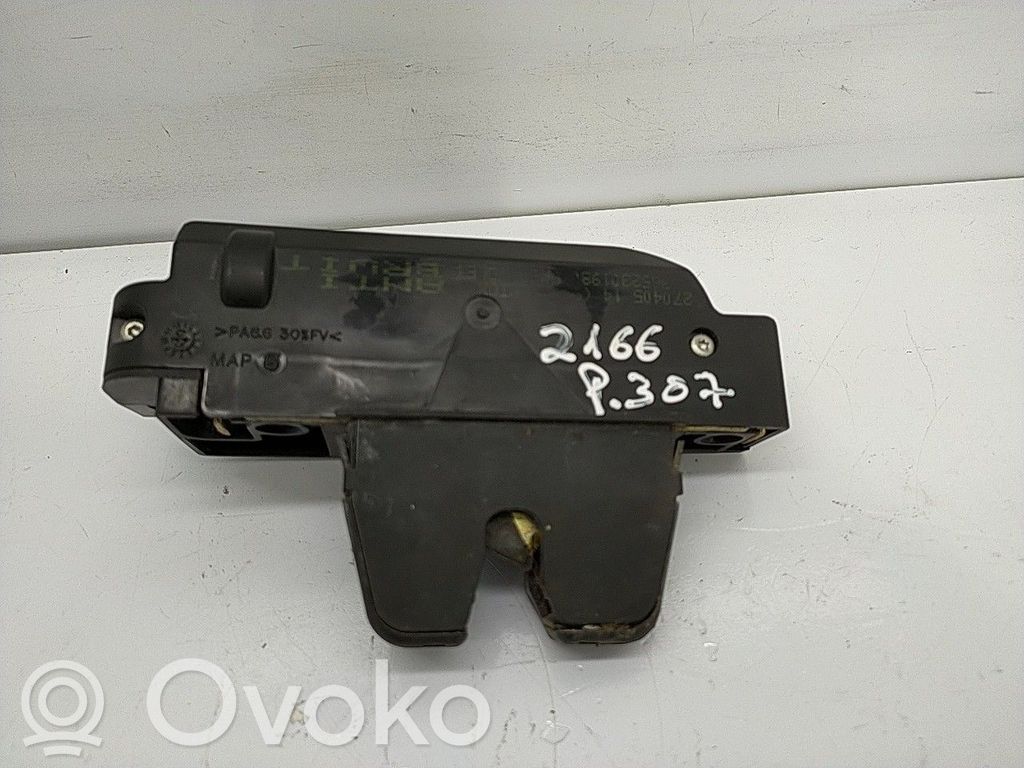 Peugeot 307 Tailgate exterior lock 