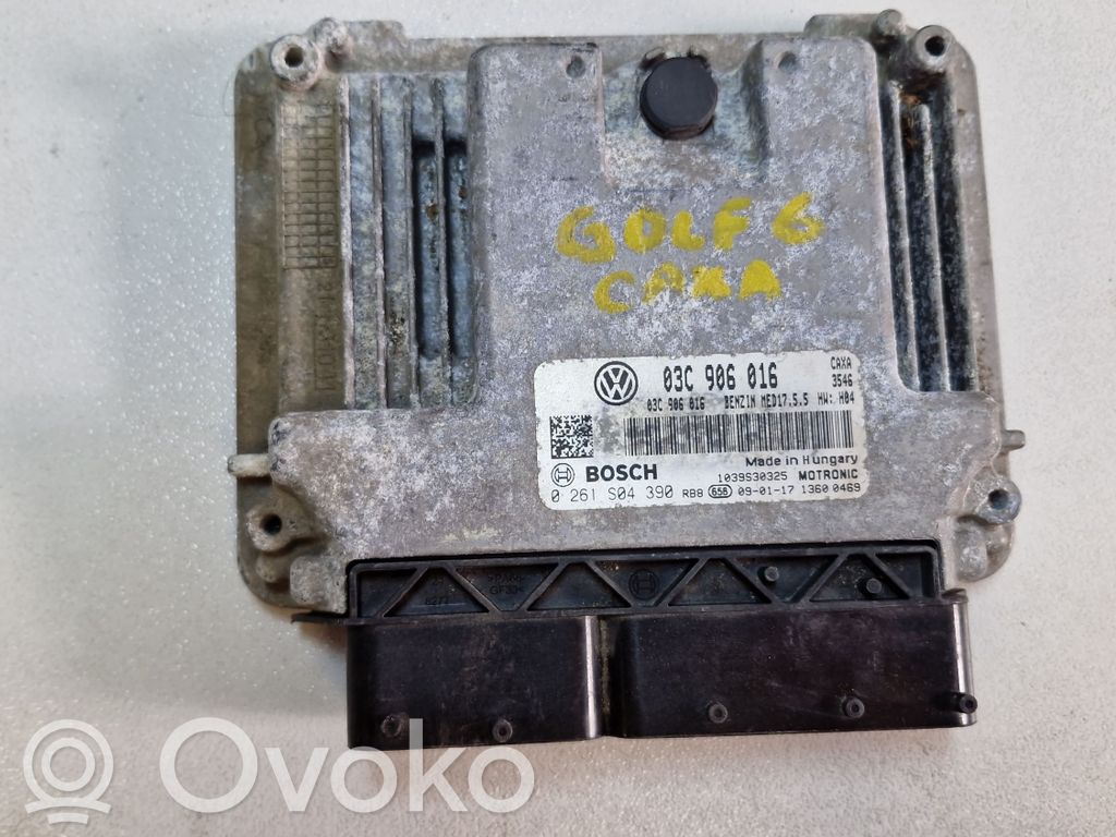 Engine control unit/module   03C906016,0261S04390