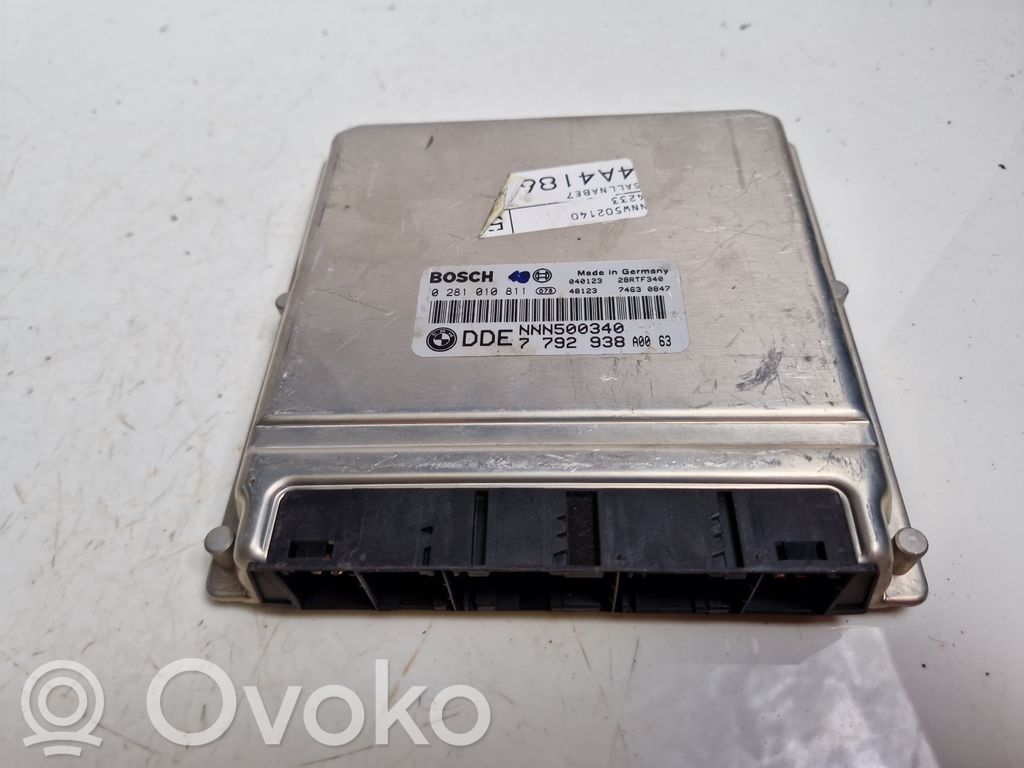 Engine control unit/module   0281010811,7792938,NNN500340