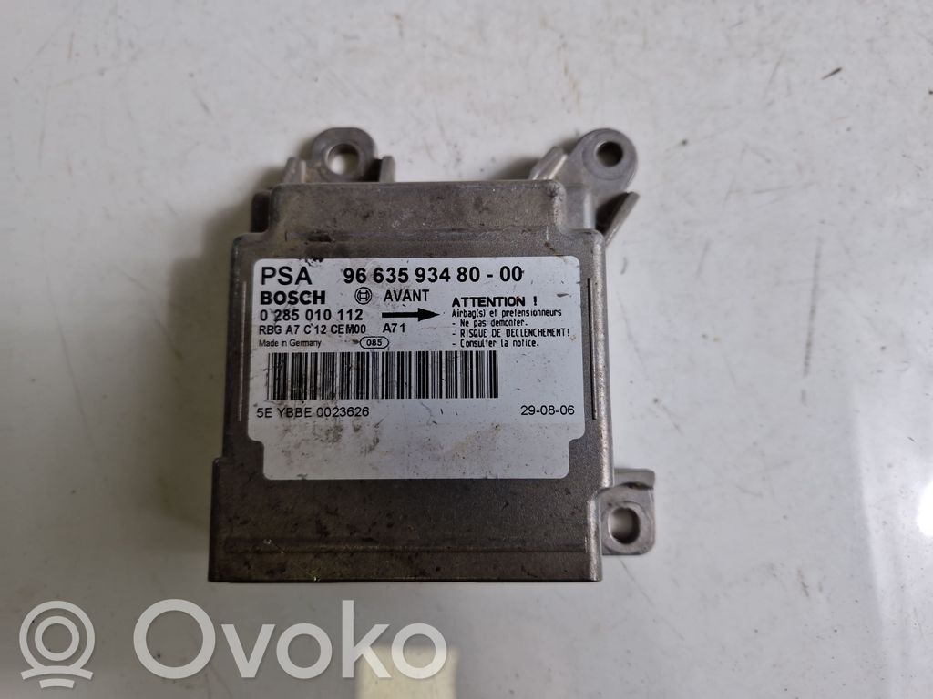 Peugeot 207 Unitate/modul de comandă airbaguri 