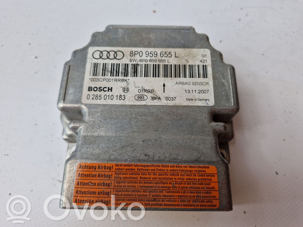 Audi A3 S3 8P Centralina/modulo airbag 