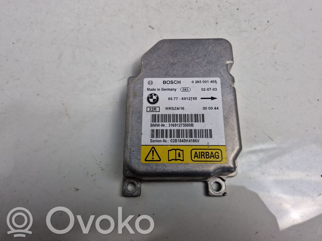 Airbag control unit/module   0285001458,65776912755,31691275500B