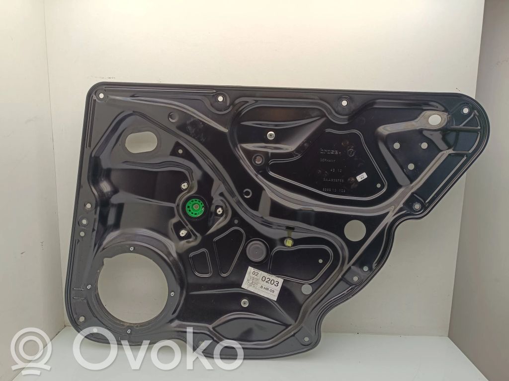 Volkswagen PASSAT B7 Mechanizm podnoszenia szyby tylnej bez silnika 