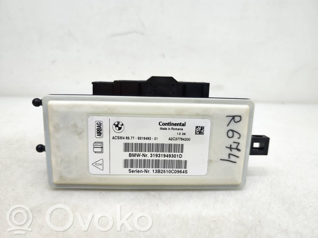 BMW 5 F10 F11 Sterownik / Moduł Airbag 