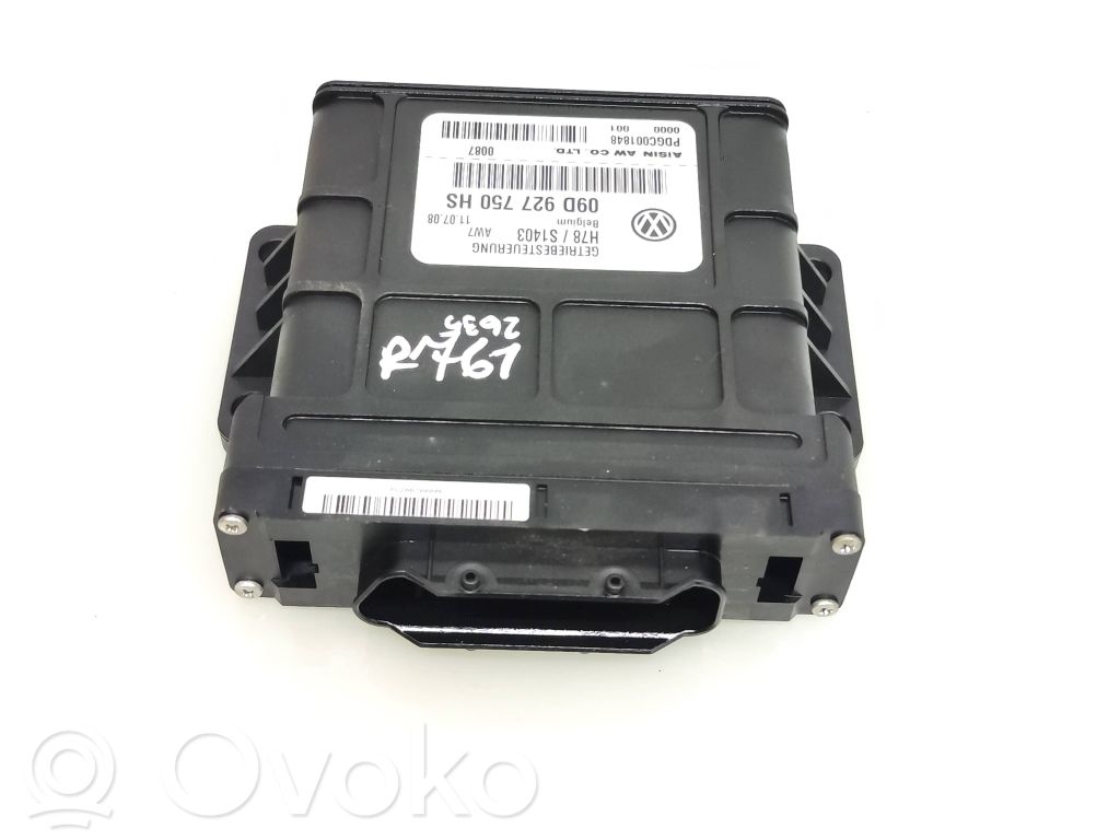 Unidad de control/módulo de la caja de cambios   09D927750HS,PDGC001848
