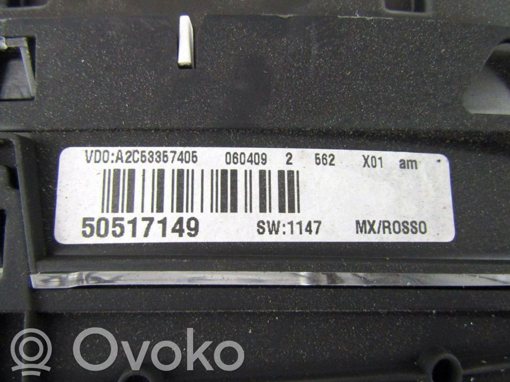 Alfa Romeo Mito Compteur de vitesse tableau de bord 