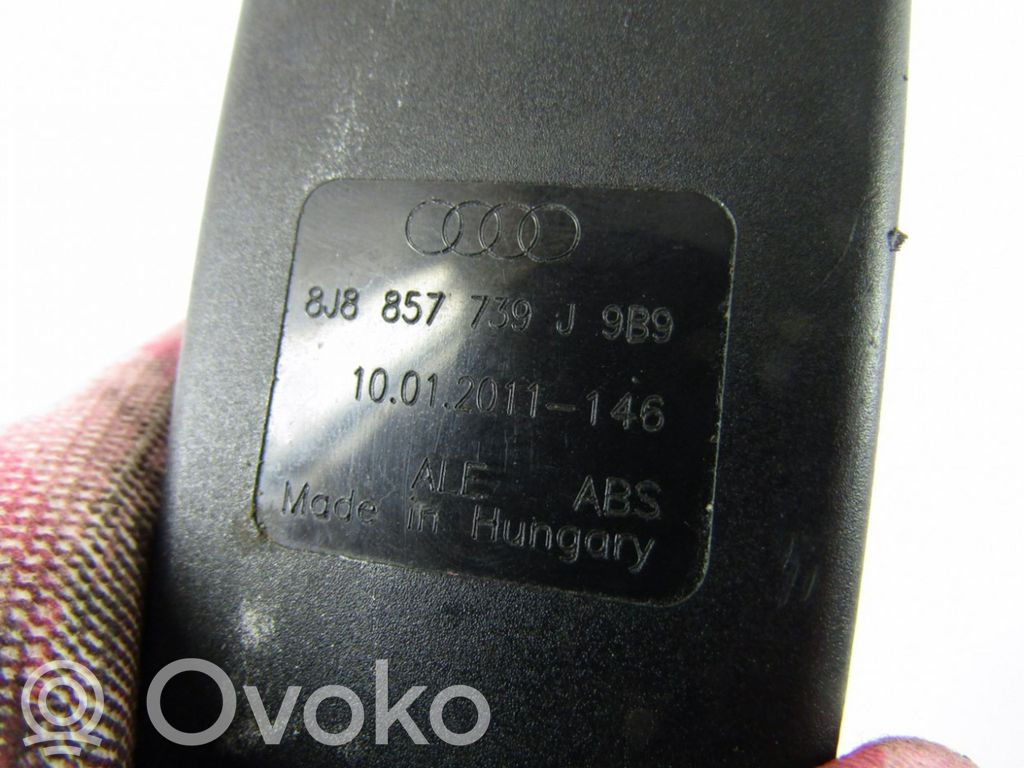 Audi A5 8T 8F Hebilla del cinturón de seguridad trasero 