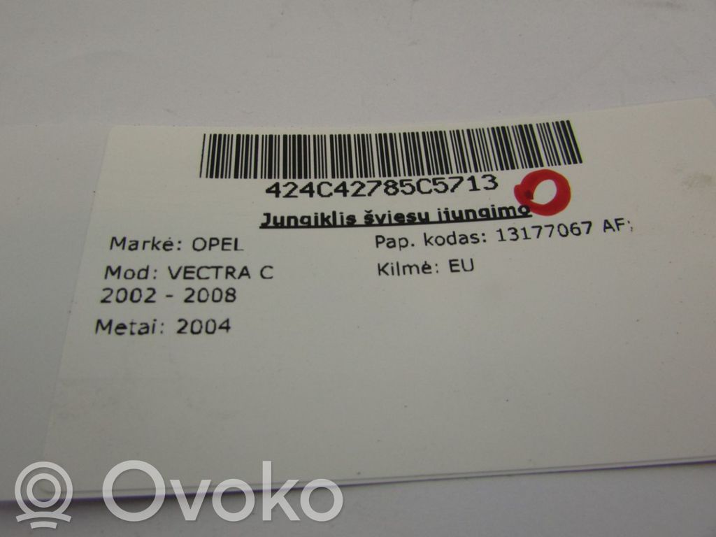 Opel Vectra C Valokatkaisija 