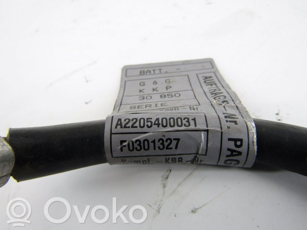 Pluskabel Batterie   A2205400031