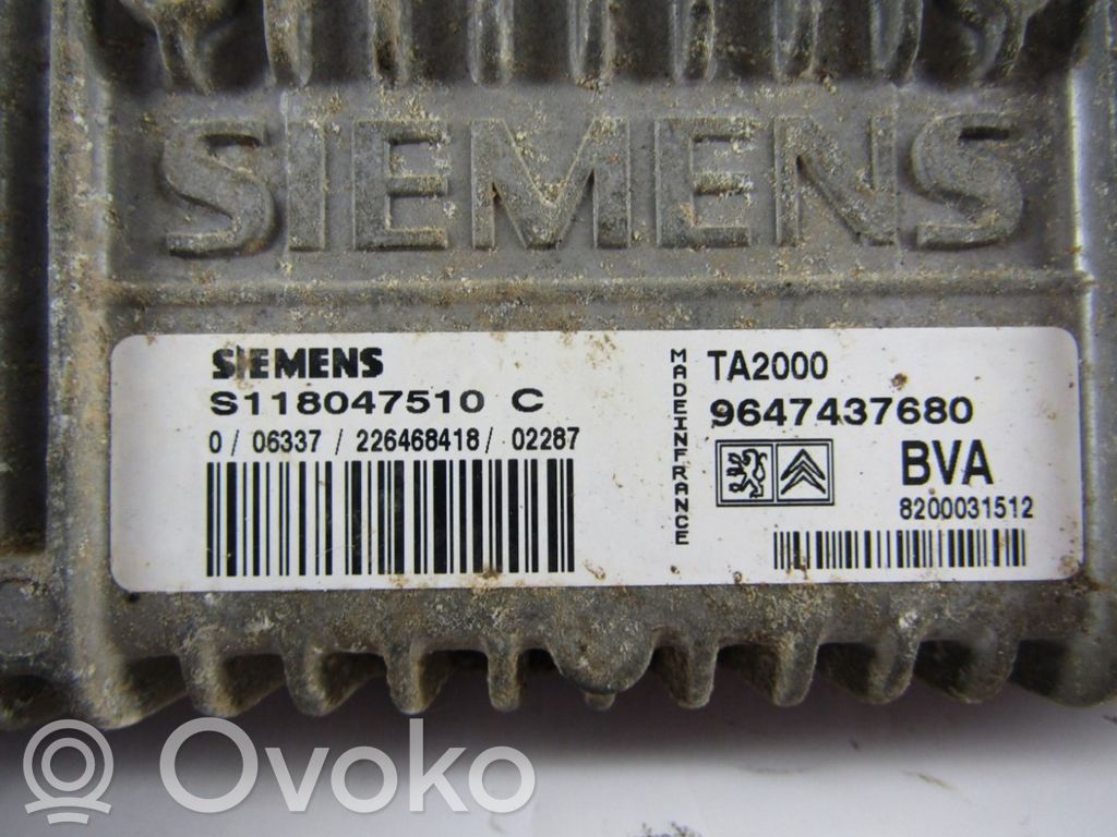 Gearbox control unit/module   9647437680,226468418