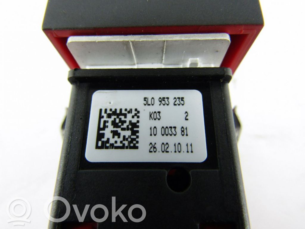 Botón interruptor de luz de peligro   5L0953235