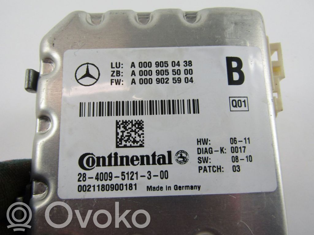 Mercedes-Benz C W204 Alte unități/module de control 