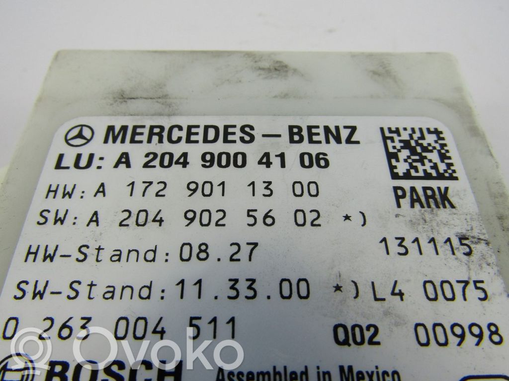 Mercedes-Benz C W204 Unitate/modul de comandă parcare PDC 