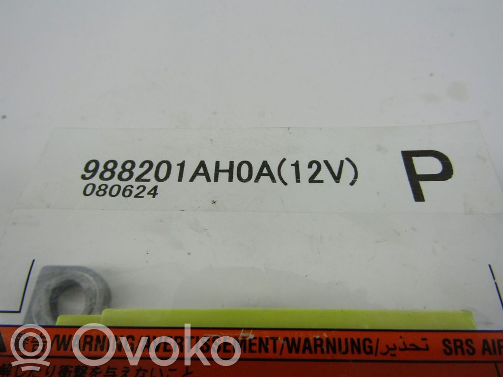 Unidad de control/módulo del Airbag   988201AH0A