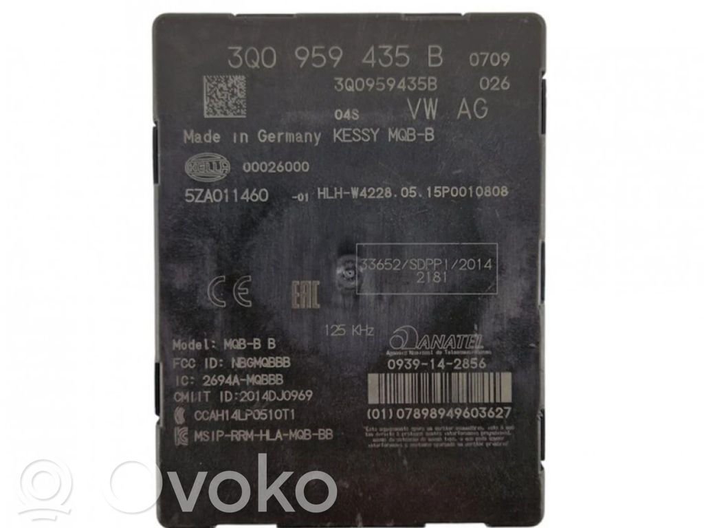 Moduł sterujący Start/Stop   3Q0959435B,3Q0959735B,5ZA011460