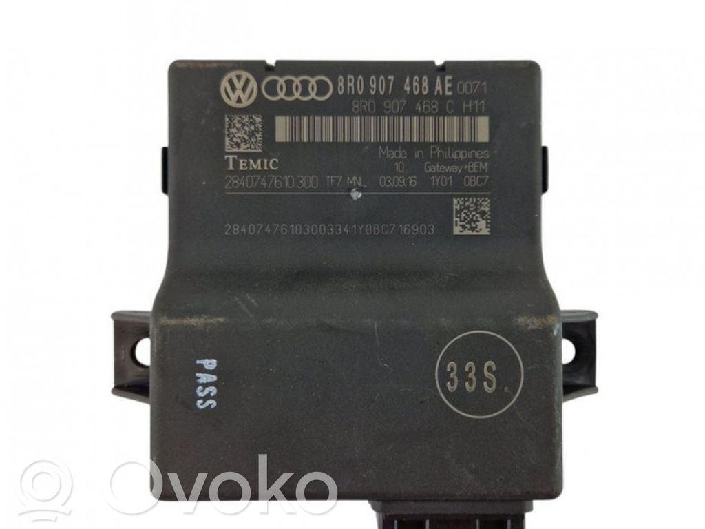 Audi Q5 SQ5 8R Módulo de control Gateway 