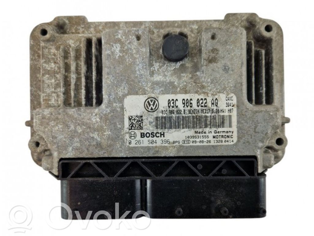 Engine control unit/module   03C906022AQ,0261S04396,03C906022B