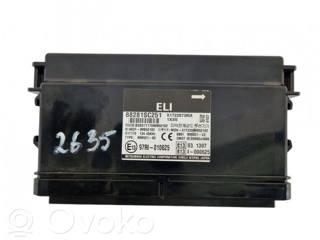 Unidad de control/módulo del motor   88281SC251,X1T22873MA
