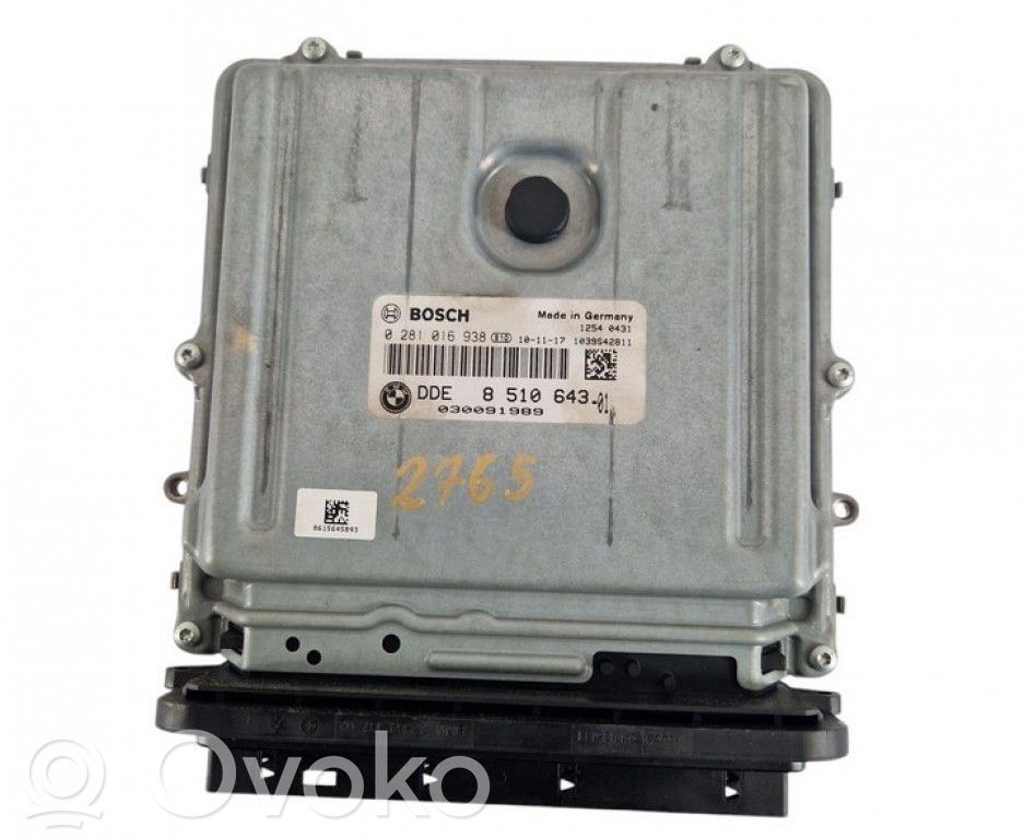 Engine control unit/module   0281016938,8510643