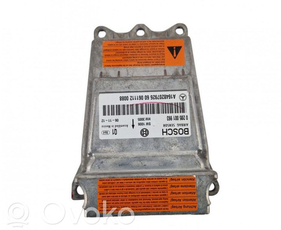 Mercedes-Benz ML W164 Unitate/modul de comandă airbaguri 