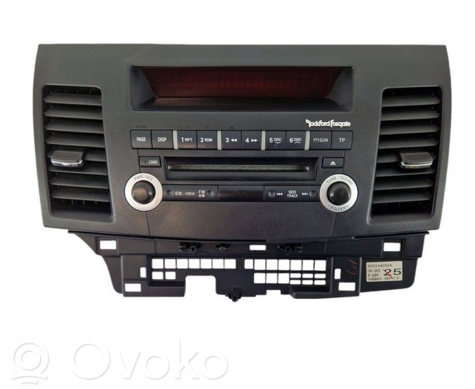 Mitsubishi Lancer X Console centrale, commande de multimédia l'unité principale 