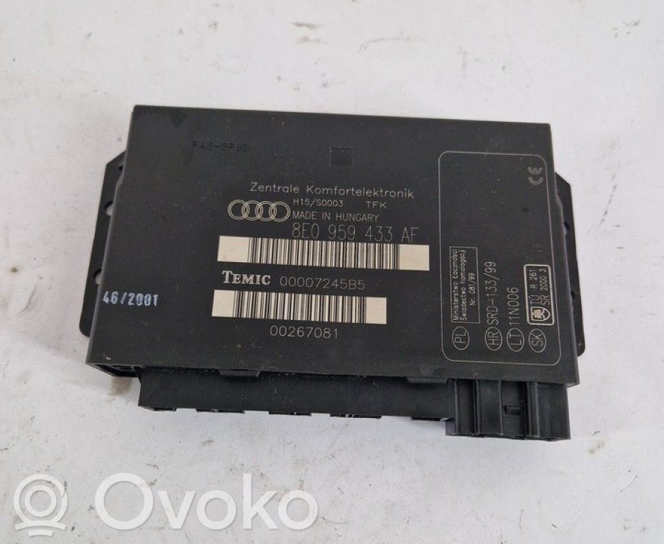 Audi A4 S4 B6 8E 8H Modul confort 