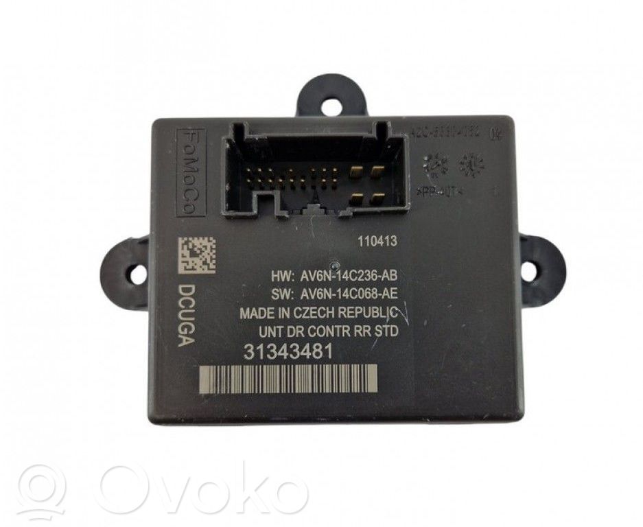 Unité de commande module de porte   AV6N14C236AB,AV6N14C236AB,AV6N14C236AB,31343481