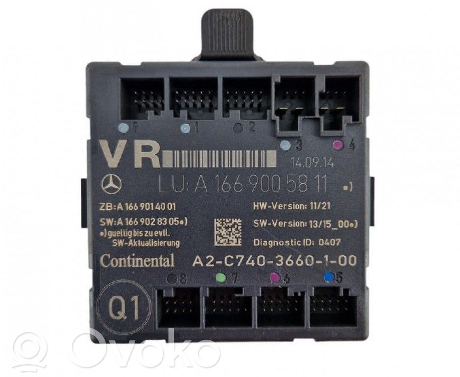 Mercedes-Benz CLA C117 X117 W117 Unitate/modul comandă uși 