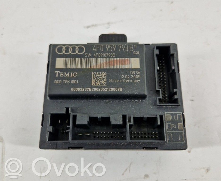 Unité de commande module de porte   4F0959793B,4F0959793B,4F0959793B