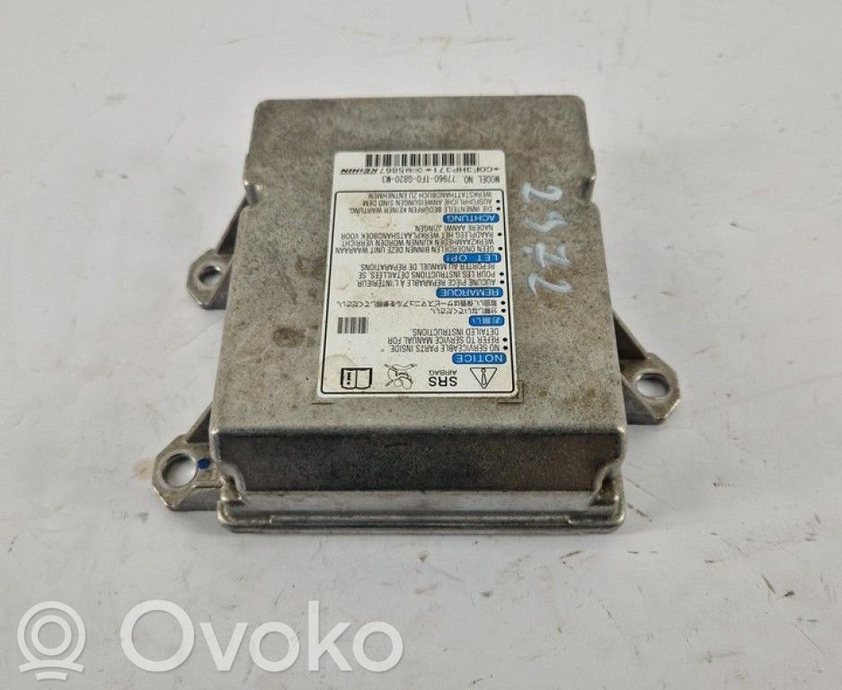 Honda Jazz Unitate/modul de comandă airbaguri 