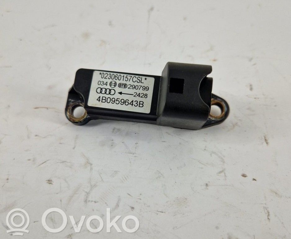 Audi A6 S6 C5 4B Sensor impacto/accidente para activar Airbag 