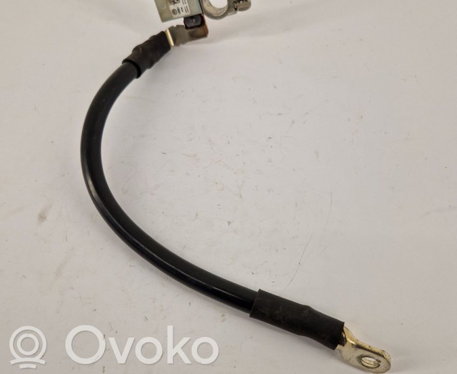 Audi A4 S4 B8 8K Minus / Klema / Przewód akumulatora 