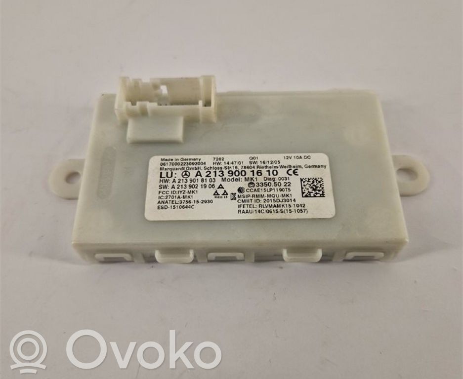 Mercedes-Benz E W213 Keyless (KESSY) go control unit/module 