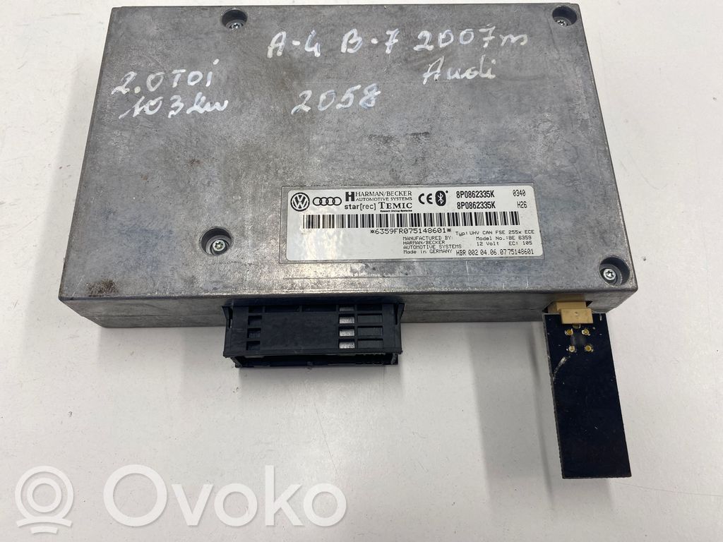 Audi A4 S4 B7 8E 8H Bluetooth control unit module 