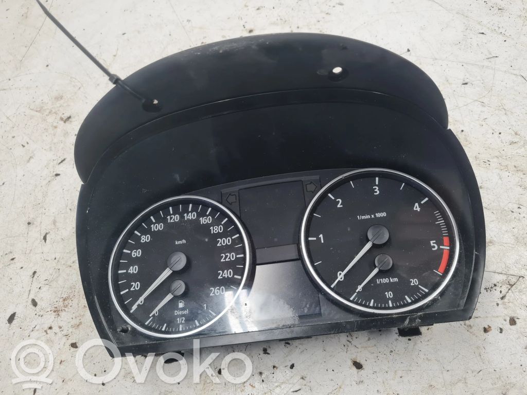 BMW 3 E90 E91 Speedometer (instrument cluster) 