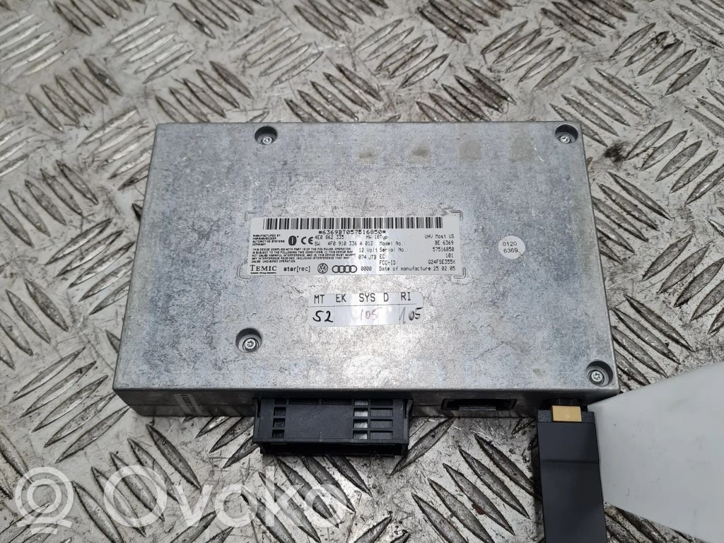 Audi A6 S6 C6 4F Moduł / Sterownik Bluetooth 
