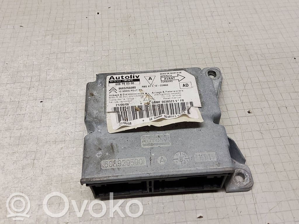 Airbag control unit/module   9665266080,608990300,608929500,608762100