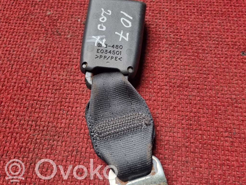Peugeot 107 Rear seatbelt buckle 
