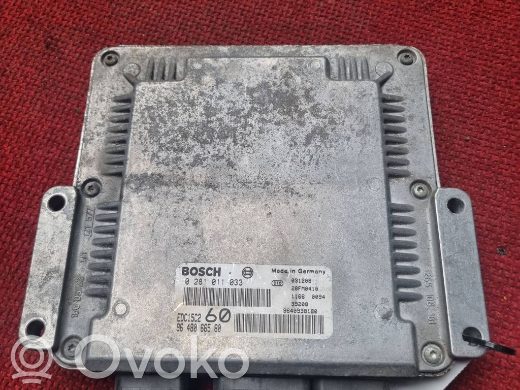 Peugeot 807 Engine control unit/module 