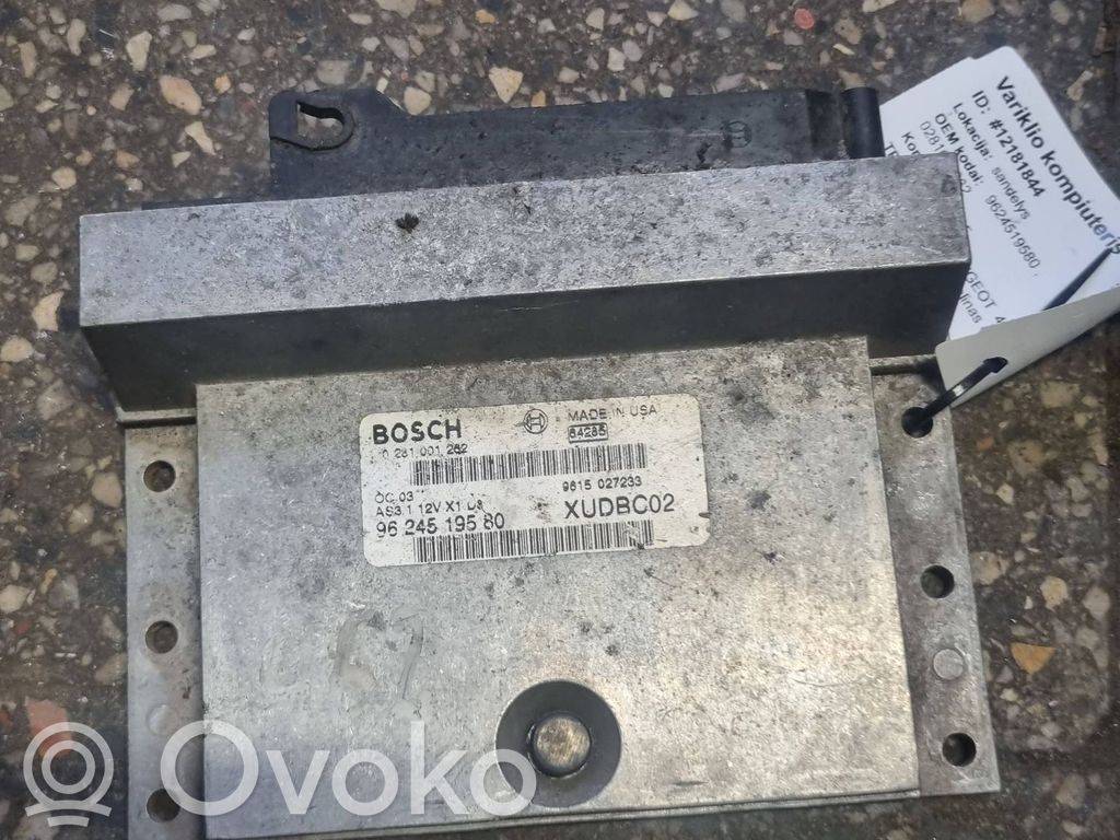 Engine control unit/module   9624819580,0281001262