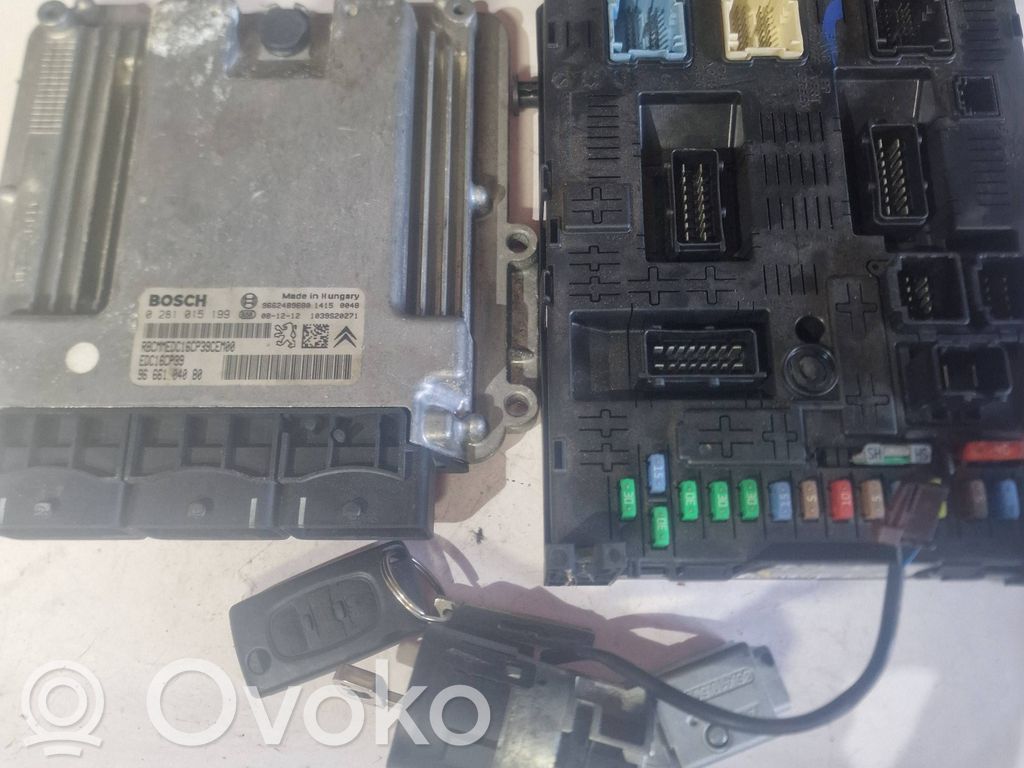 Citroen C5 Engine ECU kit and lock set 