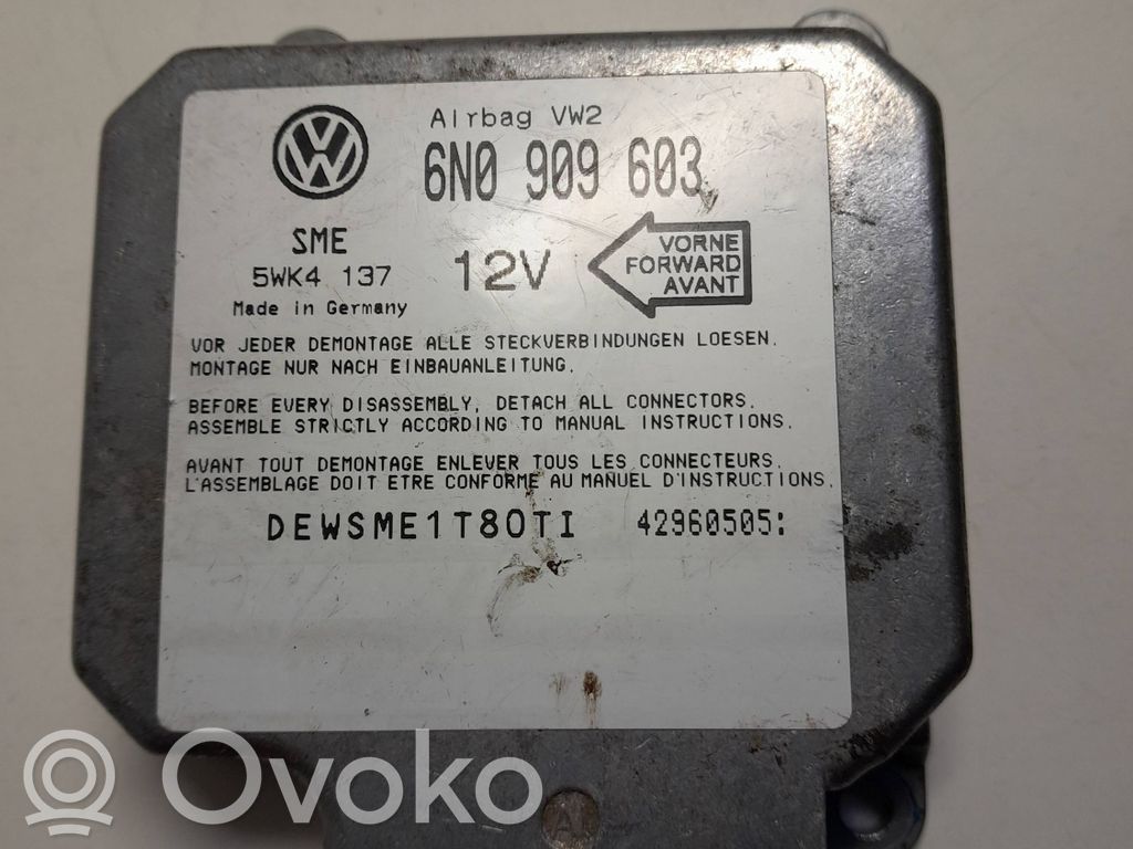 Airbag control unit/module   6N0909603,42960505,ME1T80T1