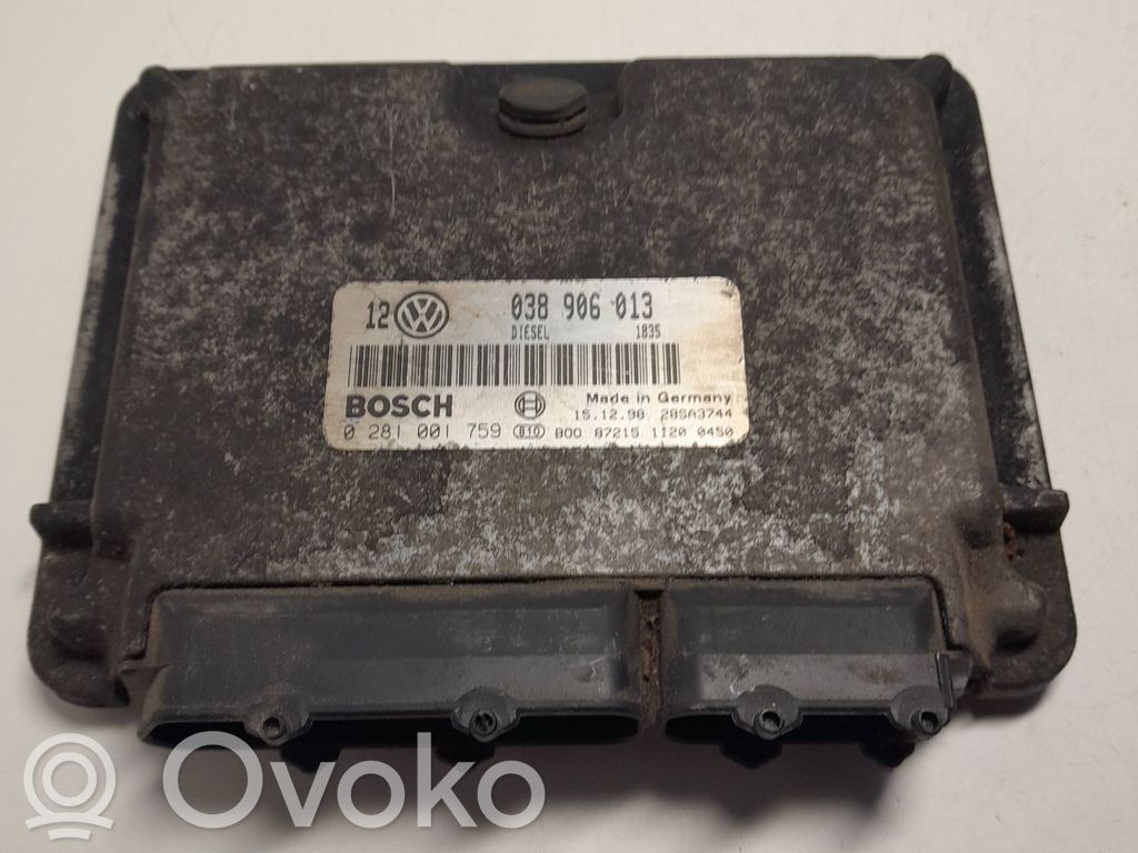 Engine control unit/module   038906013,28SA3744,0281001759