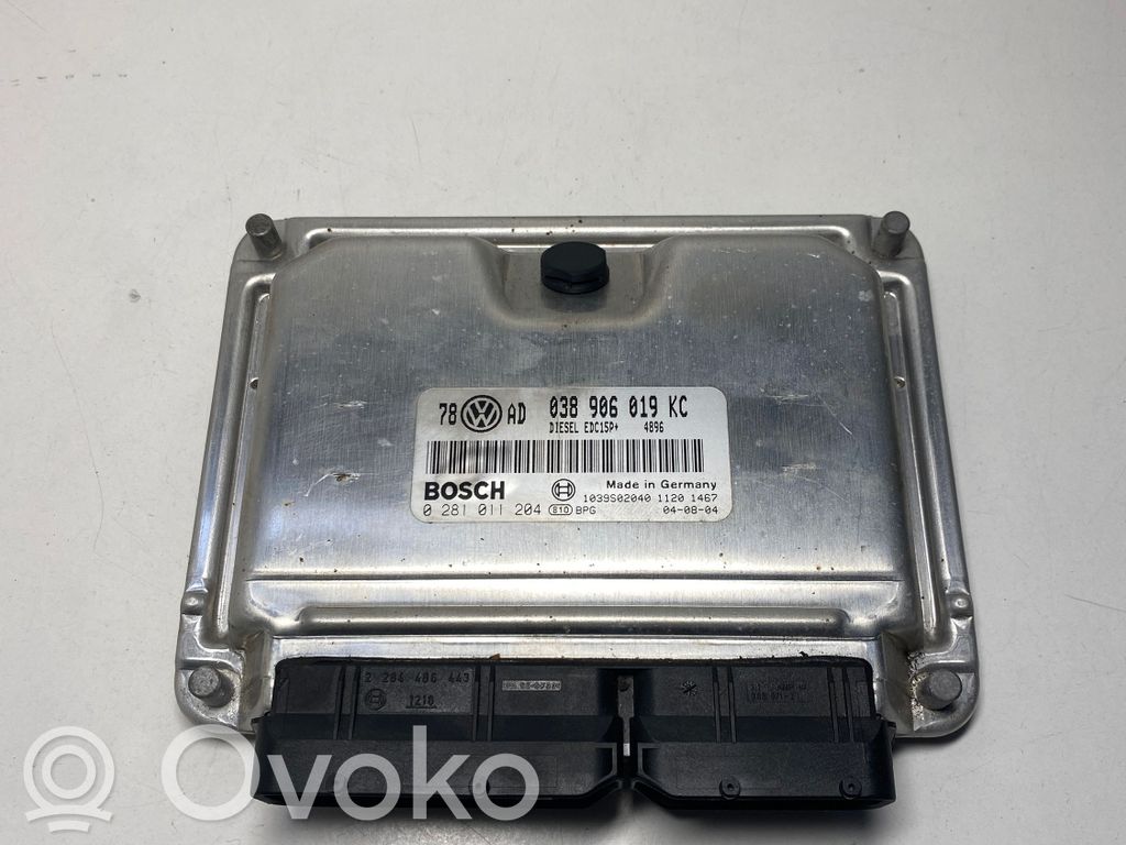 Engine control unit/module   038906019KC,1039S02040,0281011204